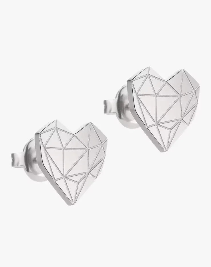 Liebeskind Gold Heart Stud Earrings, Elegant Women's Jewelry - Gomix Brands Outlet